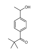 1-[4-(1-hydroxyethyl)phenyl]-2,2-dimethylpropan-1-one Structure