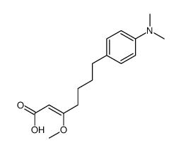 7-[4-(dimethylamino)phenyl]-3-methoxyhept-2-enoic acid结构式