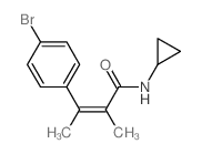 2-Butenamide, 3- (4-bromophenyl)-N-cyclopropyl-2-methyl-, (Z)- picture