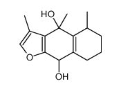 3,4,5-trimethyl-6,7,8,9-tetrahydro-5H-benzo[f][1]benzofuran-4,9-diol Structure