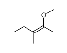 2-methoxy-3,4-dimethylpent-2-ene结构式