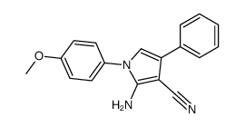 2-amino-1-(4-methoxyphenyl)-4-phenylpyrrole-3-carbonitrile Structure