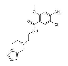 N-[2-(N'-ethyl-N'-furfurylamino)ethyl]-4-amino-5-chloro-2-methoxybenzamide Structure