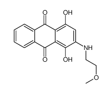 1,4-dihydroxy-2-[(2-methoxyethyl)amino]anthraquinone structure