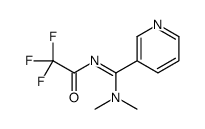 N-[dimethylamino(pyridin-3-yl)methylidene]-2,2,2-trifluoroacetamide Structure