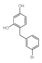 1,3-Benzenediol,4-[(3-bromophenyl)methyl]-结构式