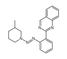 (3-methylpiperidin-1-yl)-(2-quinazolin-2-ylphenyl)diazene Structure