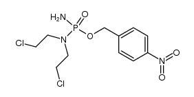 4-nitrobenzyl N,N-bis(2-chloroethyl)phosphordiamidate Structure