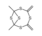 1,7-dimethyl-3,5-dimethylene-2,4,6,8,9-pentathia-bicyclo[5.1.1]nonane结构式