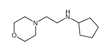 4-Morpholineethanamine,N-cyclopentyl-(9CI) Structure