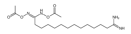 [[N-acetyloxy-C-(13-amino-13-iminotridecyl)carbonimidoyl]amino] acetate Structure