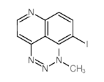 N-(6-iodoquinolin-4-yl)diazenyl-N-methyl-methanamine structure