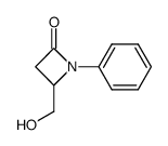 4-hydroxymethyl-1-phenyl-2-azetidinone结构式