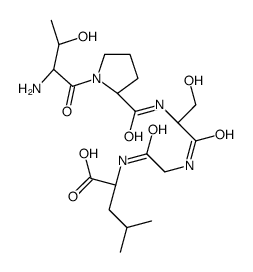 (2S)-2-[[2-[[(2S)-2-[[(2S)-1-[(2S,3R)-2-amino-3-hydroxybutanoyl]pyrrolidine-2-carbonyl]amino]-3-hydroxypropanoyl]amino]acetyl]amino]-4-methylpentanoic acid Structure
