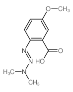 2-dimethylaminodiazenyl-5-methoxy-benzoic acid Structure