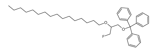 1-fluoro-2-hexadecyloxy-3-trityloxy-propane Structure