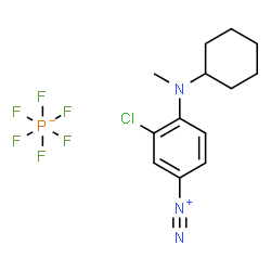 3-chloro-4-(cyclohexylmethylamino)benzenediazonium hexafluorophosphate picture