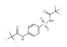 Acetanilide,2,2,2-trichloro-4'-[(trichloroacetyl)sulfamoyl]- (8CI) structure