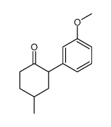 2-(3-methoxyphenyl)-4-methylcyclohexan-1-one Structure