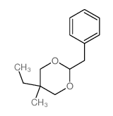 1,3-Dioxane,5-ethyl-5-methyl-2-(phenylmethyl)- Structure