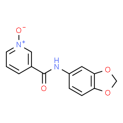 3-Pyridinecarboxamide,N-1,3-benzodioxol-5-yl-,1-oxide(9CI)结构式