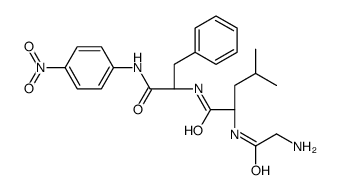 (2S)-2-[(2-aminoacetyl)amino]-4-methyl-N-[(2S)-1-(4-nitroanilino)-1-oxo-3-phenylpropan-2-yl]pentanamide Structure