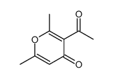 2,6-Dimethyl-3-acetyl-4H-pyran-4-one结构式