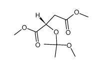 dimethyl (S)-2-((2-methoxypropan-2-yl)oxy)succinate结构式