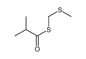 S-(methyl thiomethyl) 2-methyl propane thioate Structure