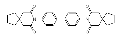 8-Azaspiro[4.5]decane-7,9-dione,8,8'-[1,1'-biphenyl]-4,4'-diylbis- (9CI)结构式