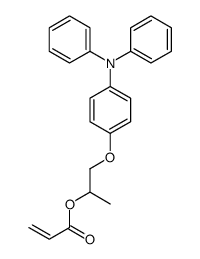 1-[4-(N-phenylanilino)phenoxy]propan-2-yl prop-2-enoate结构式