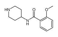 2-methoxy-N-piperidin-4-ylbenzamide结构式