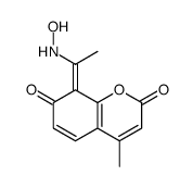 8-[1-(hydroxyamino)ethylidene]-4-methylchromene-2,7-dione Structure