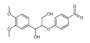 1-(3,4-dimethoxyphenyl)-2-(4-nitrophenoxy)propane-1,3-diol结构式