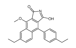 6-ethyl-9-(4-ethylphenyl)-4-methoxybenzo[f]isoindole-1,3-dione结构式