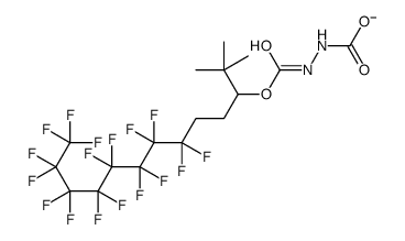 N-[(6,6,7,7,8,8,9,9,10,10,11,11,12,12,13,13,13-heptadecafluoro-2,2-dimethyltridecan-3-yl)oxycarbonylamino]carbamate结构式