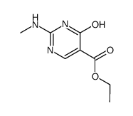 2-methylamino-6-oxo-1,6-dihydro-pyrimidine-5-carboxylic acid ethyl ester Structure