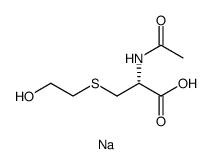 N-Acetyl-S-(2-hydroxyethyl)-L-cysteine Sodium Salt Structure