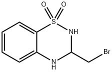 3-(溴甲基)-3,4-二氢-2H-苯并[E][1,2,4]噻二嗪1,1-二氧化物结构式