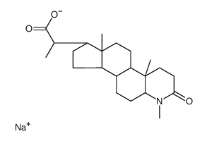 4-Methyl-4-aza-3-oxo-5alpha-pregnane-20-carboxylate结构式