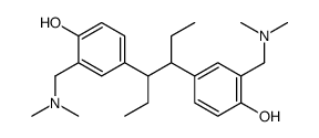 meso-3,4-bis(3-((dimethylamino)methyl)-4-hydroxyphenyl)hexane结构式