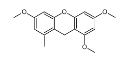 1,3,6-trimethoxy-8-methyl-xanthene结构式