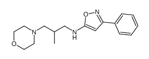 4-Morpholinepropanamine, beta-methyl-N-(3-phenyl-5-isoxazolyl)-结构式