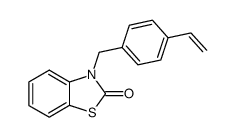 3-(4-vinylbenzyl)-3H-benzothiazol-2-one Structure