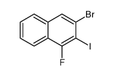 3-Bromo-1-fluoro-2-iodonaphthalene Structure