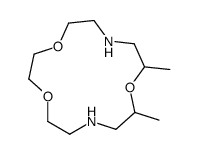 9,11-dimethyl-1,4,10-trioxa-7,13-diazacyclopentadecane结构式