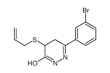 3-(3-bromophenyl)-5-prop-2-enylsulfanyl-4,5-dihydro-1H-pyridazin-6-one Structure