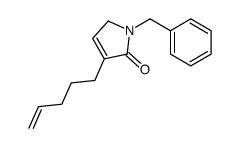 1-benzyl-4-pent-4-enyl-2H-pyrrol-5-one结构式