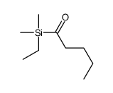 1-[ethyl(dimethyl)silyl]pentan-1-one结构式