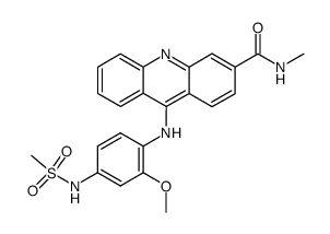 9-(4-Methanesulfonylamino-2-methoxy-phenylamino)-acridine-3-carboxylic acid methylamide Structure